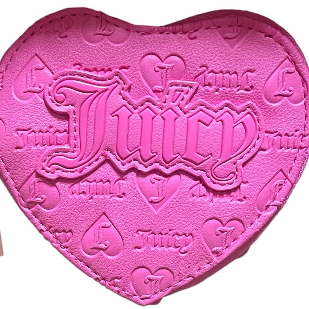 JUICY PINK UPGRADE U HEART ZIP AROUND NWT $39